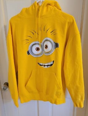 Universal Studios Minions Bright Yellow Hoodie Adult Large